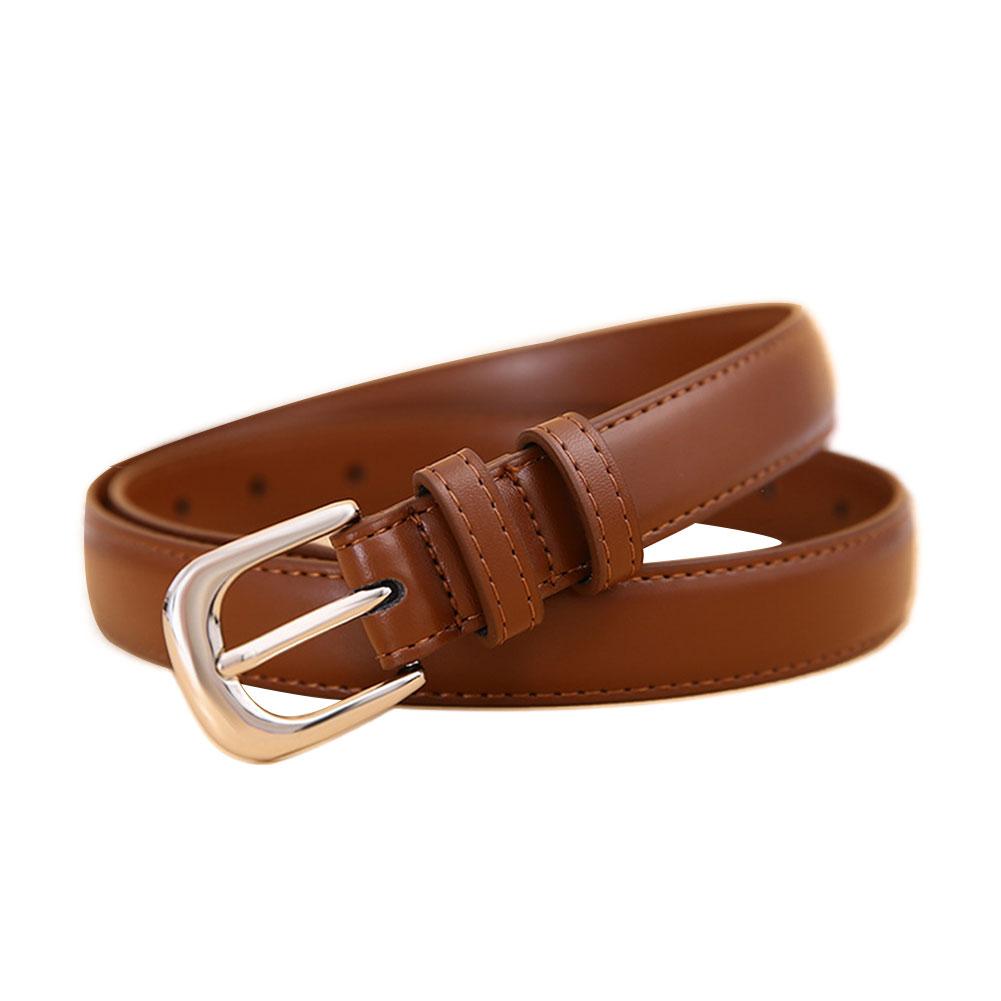 New Fashion Versatile Thin Belt Decorative Suit Waist Jeans Belt Skirt Black With T7L0