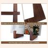 Wooden Recipe Book Stand Cd Record Plate Display Shelf Tabletop Photo Frame Ipad Rack Table Easel Cookbook Holder For Kitchen