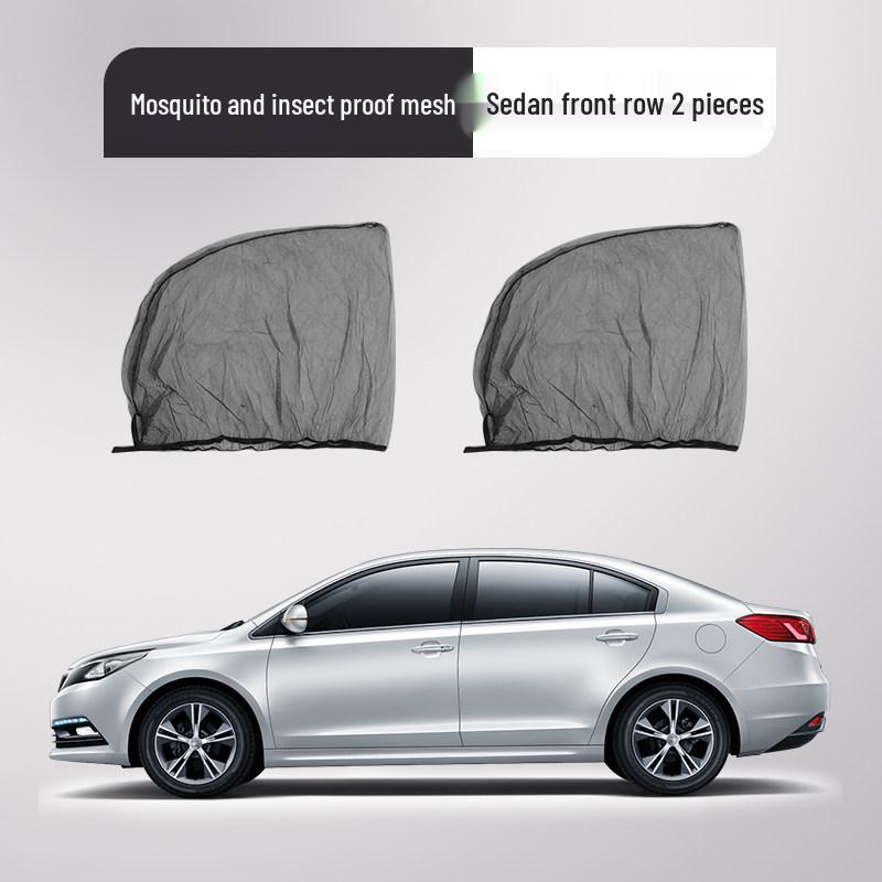 Universal Car Window Mosquito Net: Heat Insulation, Blackout, Breathable Mesh Sunshade