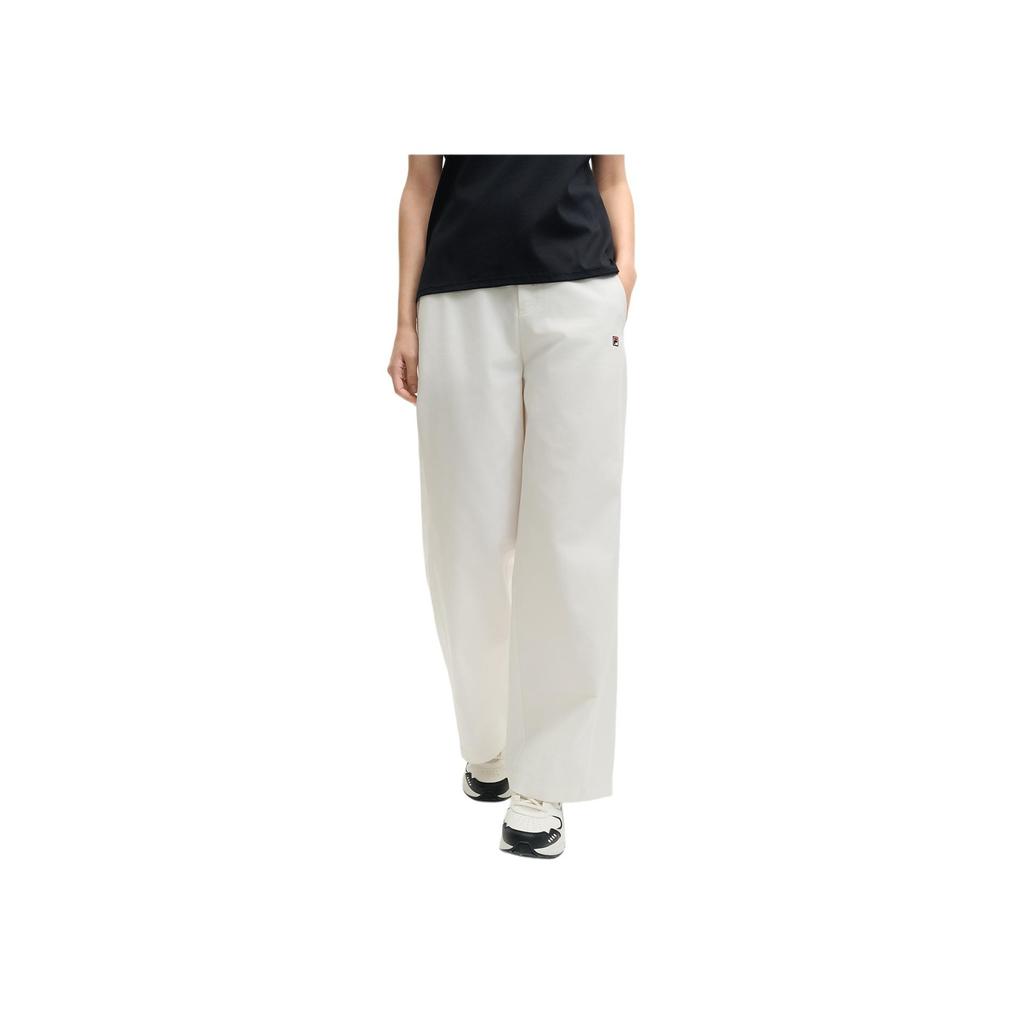 New FILA HERITAGE Casual Pants Women's Sun White F11W528807F-WT