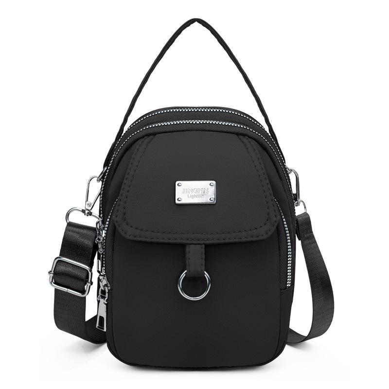 Water-Resistant Women's Crossbody Bag - Adjustable Strap  Zip Closure Minimalist Design Durable Polyester Lining