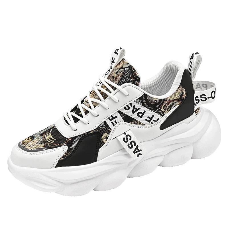 

Men s Comfortable Sneakers Breathable Running Mesh Tennis Sneakers Walking Platform Gear Step Shoes Dynamic Color Contrast 39