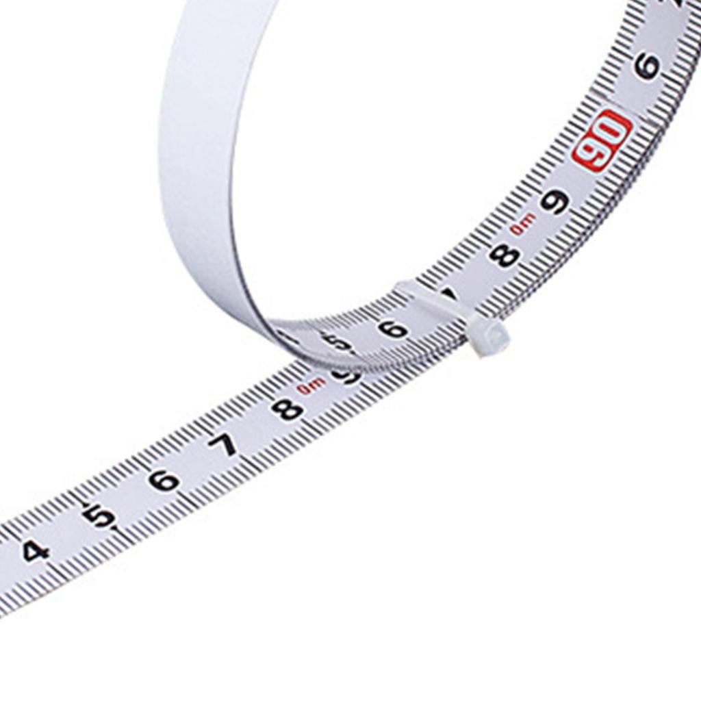 Self Adhesive Measuring Ruler Carbon Steel Measure Tape Left To Right Reading 13mm Width 5 Meter