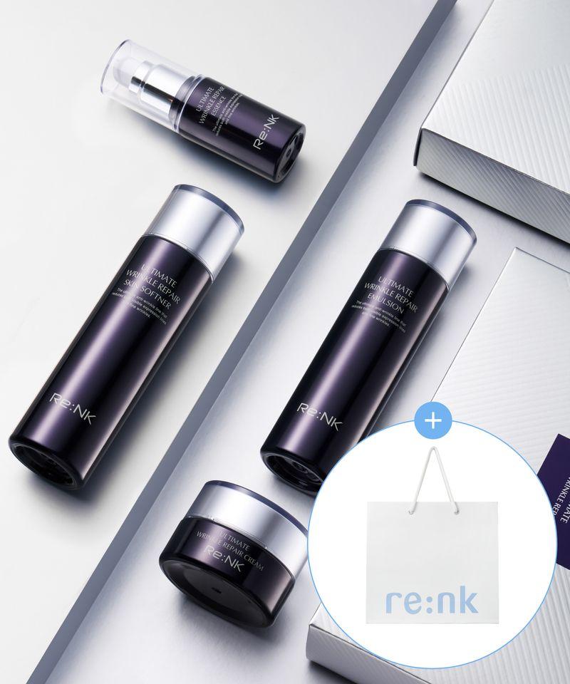 Anti-wrinkle/Moisture & Nourishing Basic Skincare 4-Piece Gift Set 1. Ultimate Wrinkle 4 Types