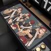 Mouse Pad Naruto Gaara Large PC Computer Gamer Gaming Accessories Mousepad Edge White Keyboard Desk Mat Carpet Table Pad
