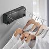 Invisible No-Drill Retractable Stainless Steel Clothesline, 5m Drying Rope for Indoor/Balcony Use