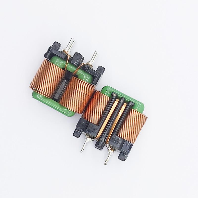 Flat Coil Common Mode Inductor SQ1515, 0.25*1.0 Wire, 7mH, 9*8mm Pin Pitch, Ferrite Core