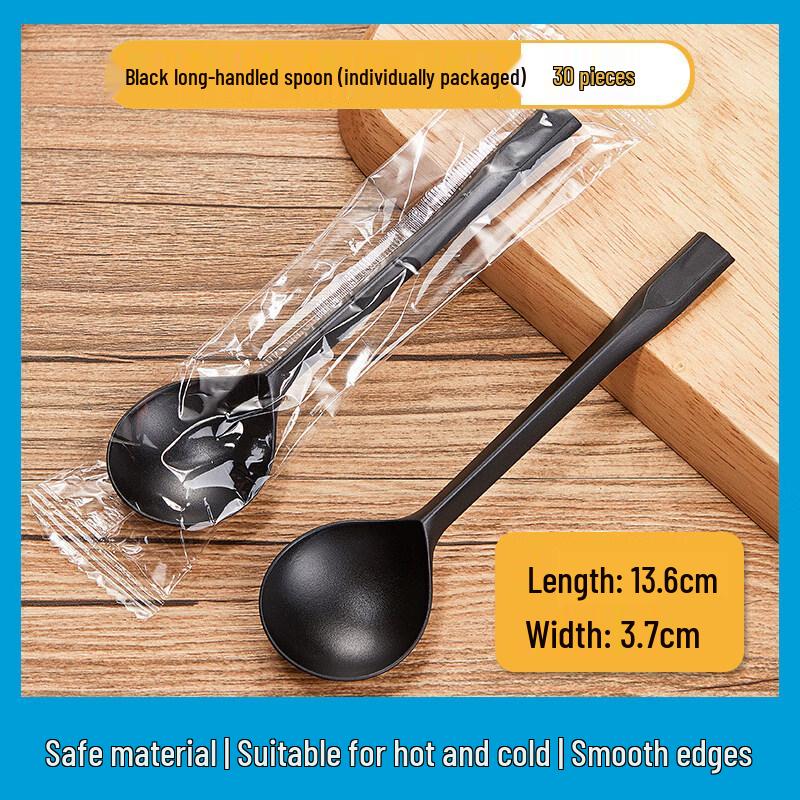 ZISIZ Disposable Plastic Soup Spoons