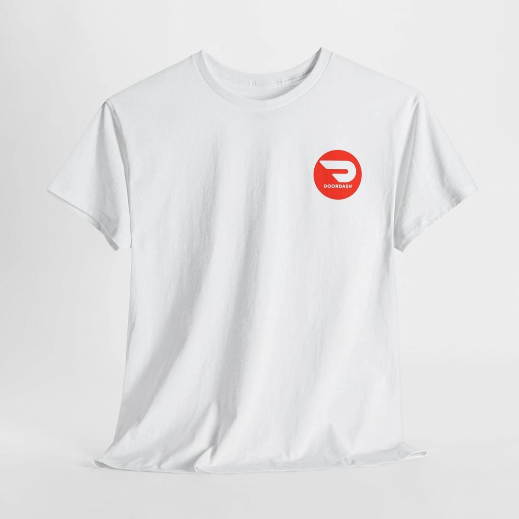 Food Dash Delivery Unisex Tee Door Restaurant Worker Shirt Front & Back Print