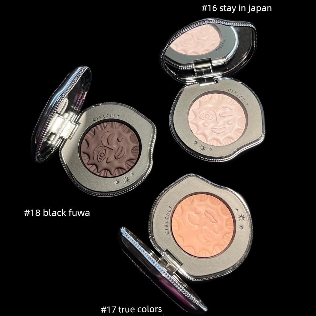 Girlcult Miaowu Blush Shimmering Black Fortune Doll Matte Highlighting Color Contouring Color Plumping Color Peach Color