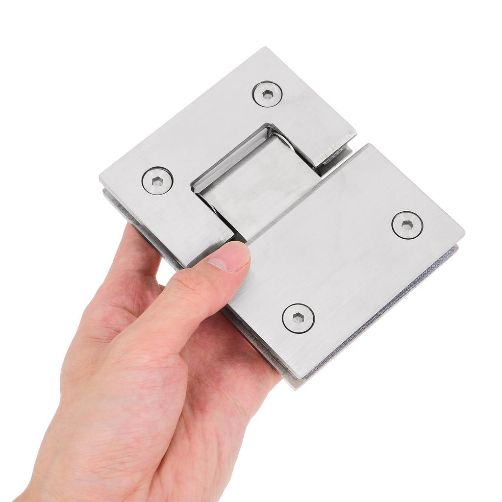 Premium Glass Shower Door Hinge Stainless Steel Sturdy Non-Slip Secure Fit Smooth Operation No Noise Ideal for Hotel Bathroom