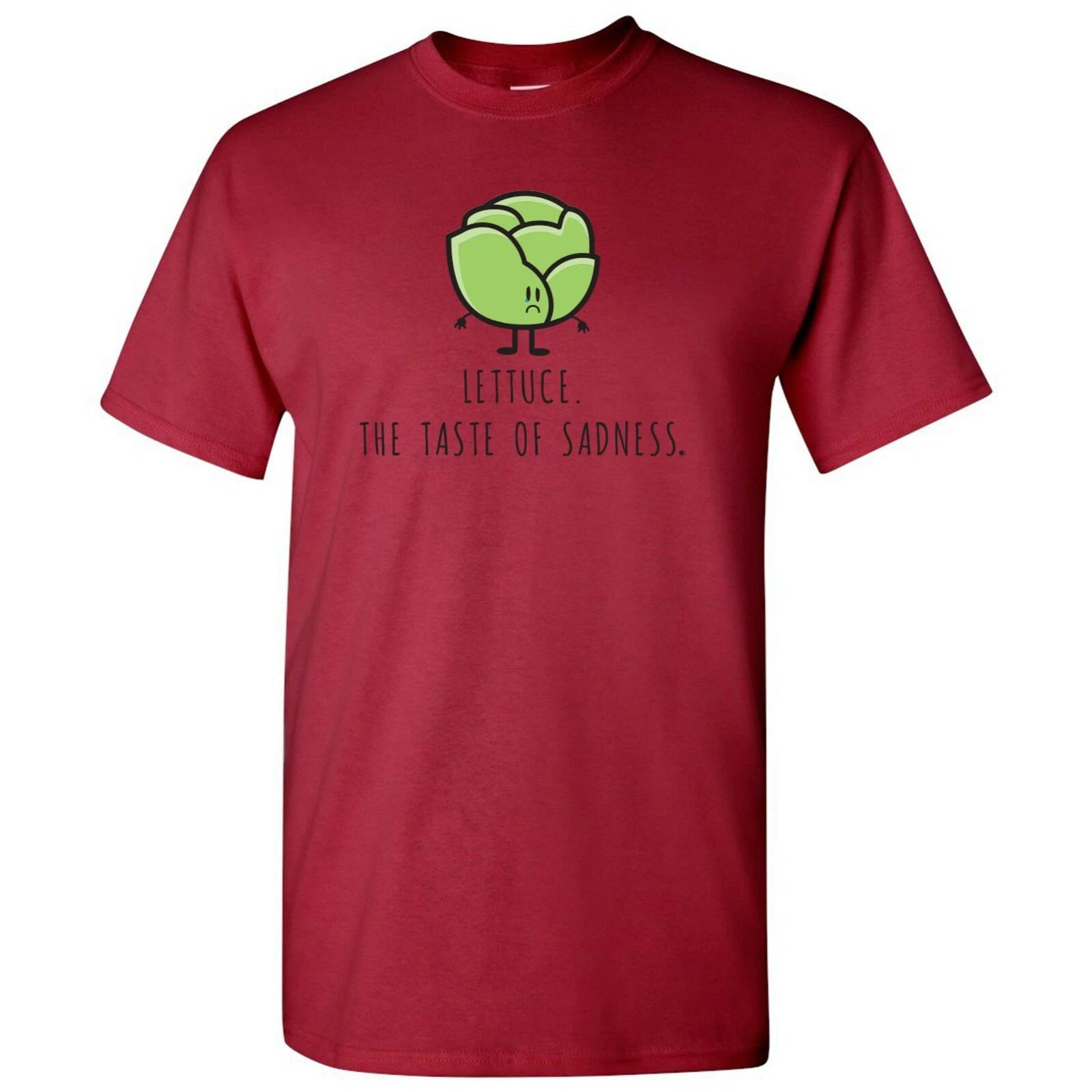 Lettuce The Taste of Sadness Basic Cotton T-Shirt 4XL
