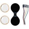 LCD Display Double Eye 0.71inch Round LCD Display Screen for Wearables Electronics Double Electronic Eye