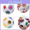 Rainbow Ball Puzzle Toy 12-hole Stress Relief Intellectual Toy Plastic Material 7cm Diameter