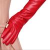Gloves Full Finger Windproof Faux Leather Long Arm Gloves for Shopping