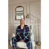 Brown Lonza Exclusive Velvet Women's Pajama Set With Robe