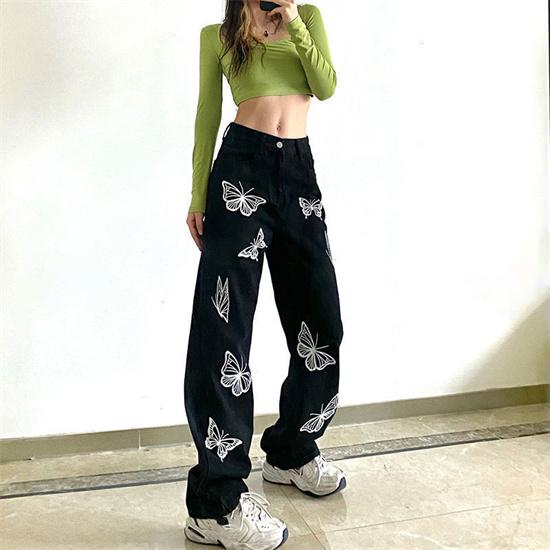 ZSIIBO Retro Hong Kong Style Trousers 
