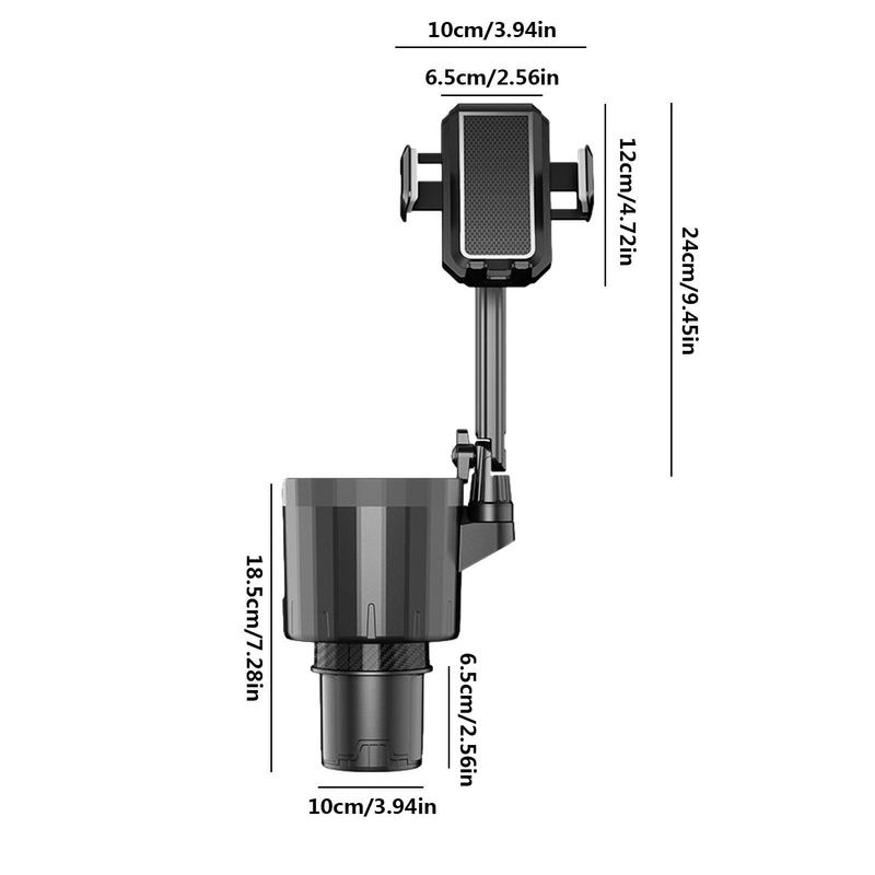 Cup Phone Holder Adjustable Automobile Cradles Car Drink Rack Multifunctional Automotive Cup Holders Cellphone Mount For Most