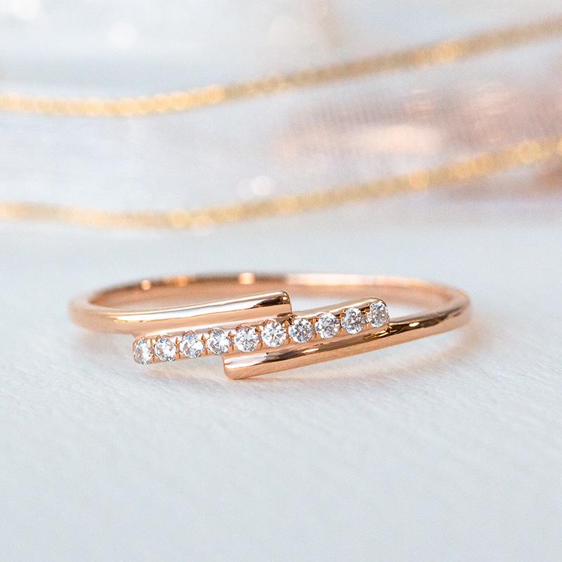 

Women s Rose Gold s925 Sterling Silver Minimalist Ring – Versatile Fashion Jewelry US Size 9