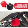2 PCS Motorcycle Air Filter, Elbow Straight Sponge Air Filter, Repair Replacement Conversion Accessories, Fits for Most 50cc-300cc Motorcycles