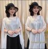 Summer Fashion Solid Color Sun Protection Silk Scarf Shawl for Women