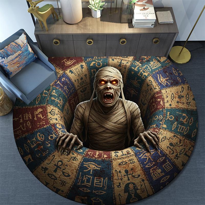 

Cartoon Print Round Area Rug,Carpet Rug for Living Room Bedroom Sofa Playroom Decor,Non-slip Floor Mat 80cmx80cm