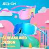 SCVCN Teenager 8-15 Years Old Cycling Glasses Boys Girls Outdoor Sports Sunglasses MTB Road Bike Bicycle UV400 Windproof Goggles 7