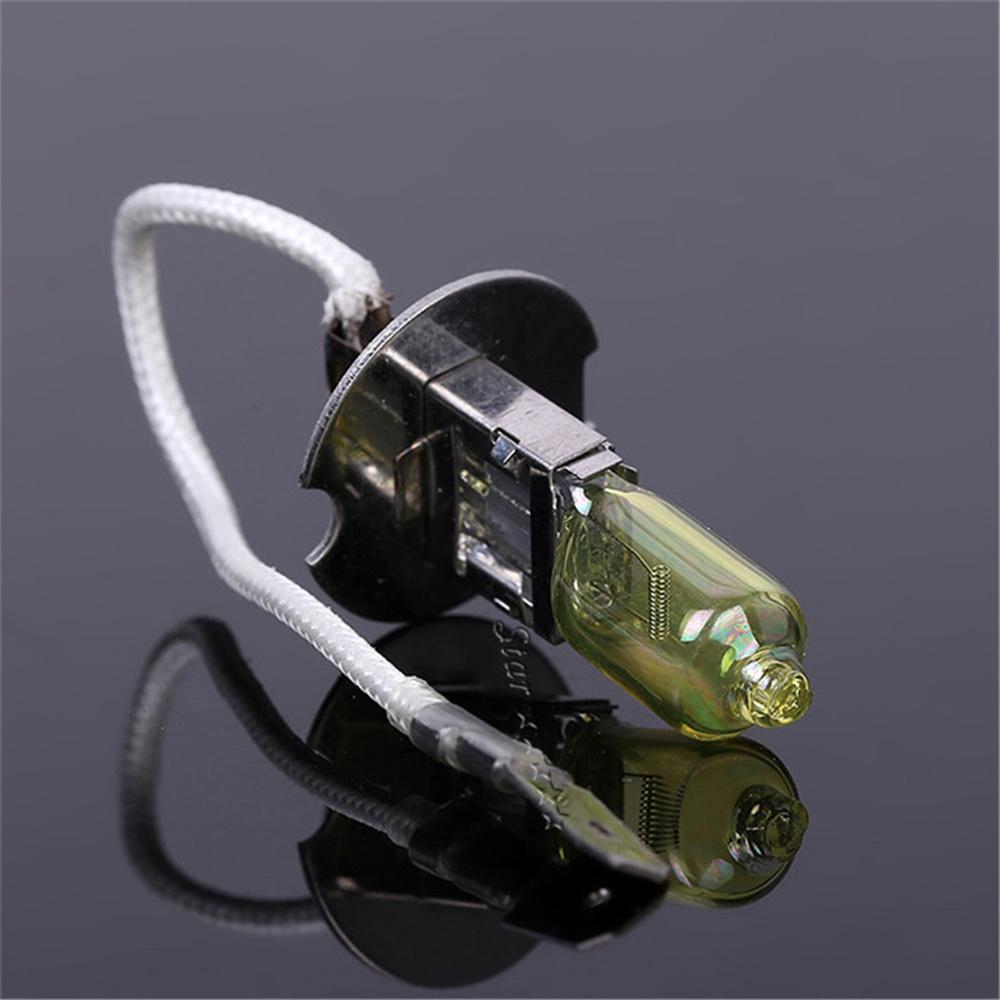 2pcs/lot H3 Light Bulbs 3000K Halogen Xenon H3 12V 55W Golden Yellow Fog Factory
