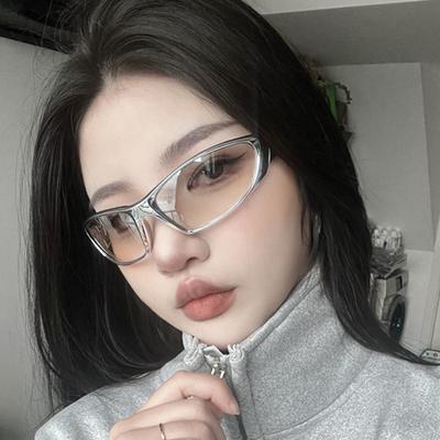 Punk Y2K Stilvolle Sonnenbrille Mann Outdoor Radfahren Bergsteigen Sonnenbrille Frau Zukunftssinn Blendschutz Weibliche Sonnenbrille