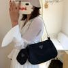 Chain Female Solid color Wide Shoulder Strap Handbag Phone Pocket Single Shoulder Bag Crossbody Bag