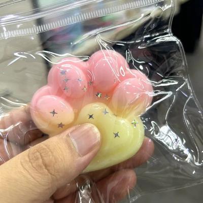 DIY Taba Squishy Kit Set Flüssiges Gel, Flüssiges Silikon Squishy Herstellungs-Kit Perfektes Kawaii Taba Squishy Katzenpfote Cartoon-Figuren