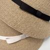 Fine Papyrus Woven Sun Hat Summer Simple Straw Hat Women Hepburn Wind Beach Vacation Breathable Beach Hat