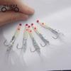5Pcs Mackerel Feathers Bass Cod Lure Sea Fishing Rigs Tackle Helpful Tool