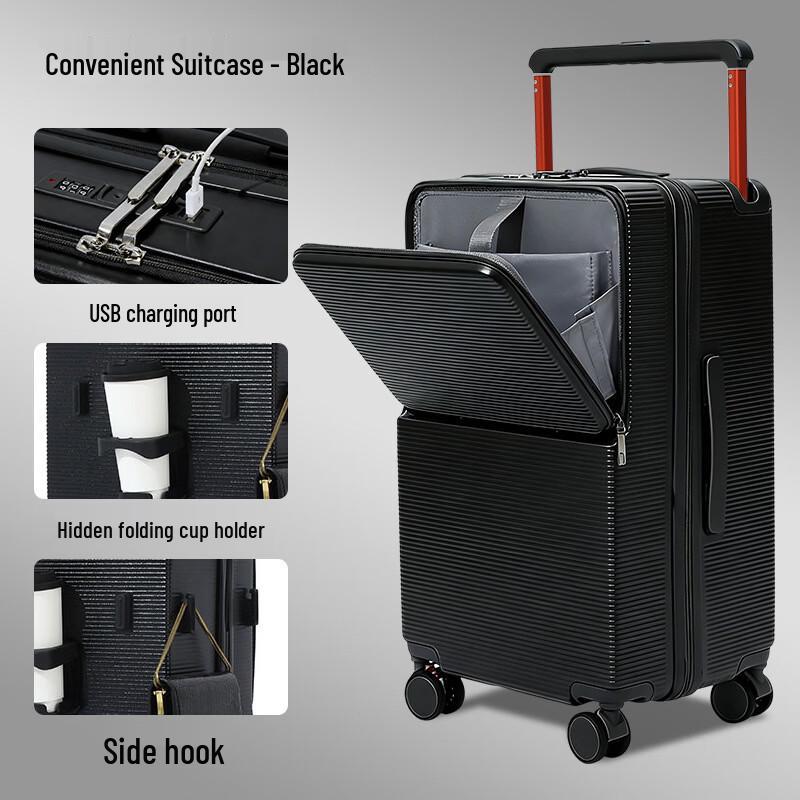 LianSheng 20-inch Carry-On Spinner Luggage