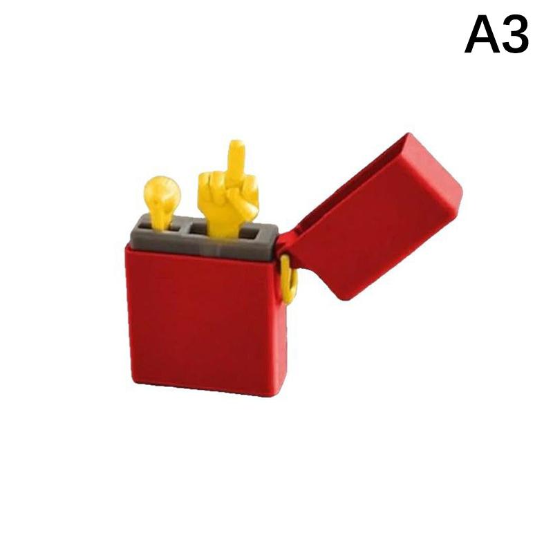 Funny Middle Finger Lighter Model, 3D Printed Middle Finger Prank Gift Quit-Smoking Buddy Perfect Gag Gift (Not A Real Lighter)