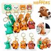 Animation Hot Hoppers Series Keychain Beaver Transformation Plan Pendant Anime Merchandise Birthday Gifts For Kids Adults Children's Birthday Gift