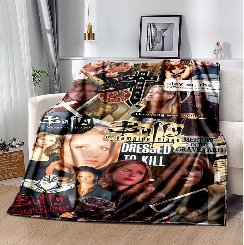 Buffy Flanellen Deken Zacht Warm Alle Seizoenen Plaid, Ontwerp voor Kamperen, Auto Reizen, Wandelen Bank, Bed, Kantoor Perfect Cadeau voor Feesten