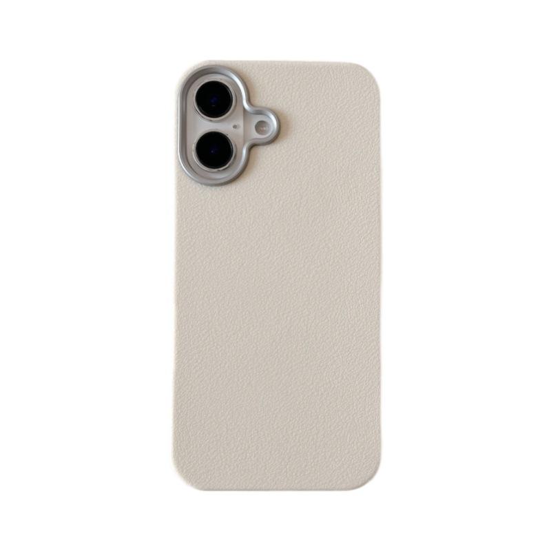 Minimalistische einfarbige Nischenstil-Hülle mit Lederstruktur, kompatibel mit iPhone 17 Pro Max Apple 16 neues Modell 14/15
