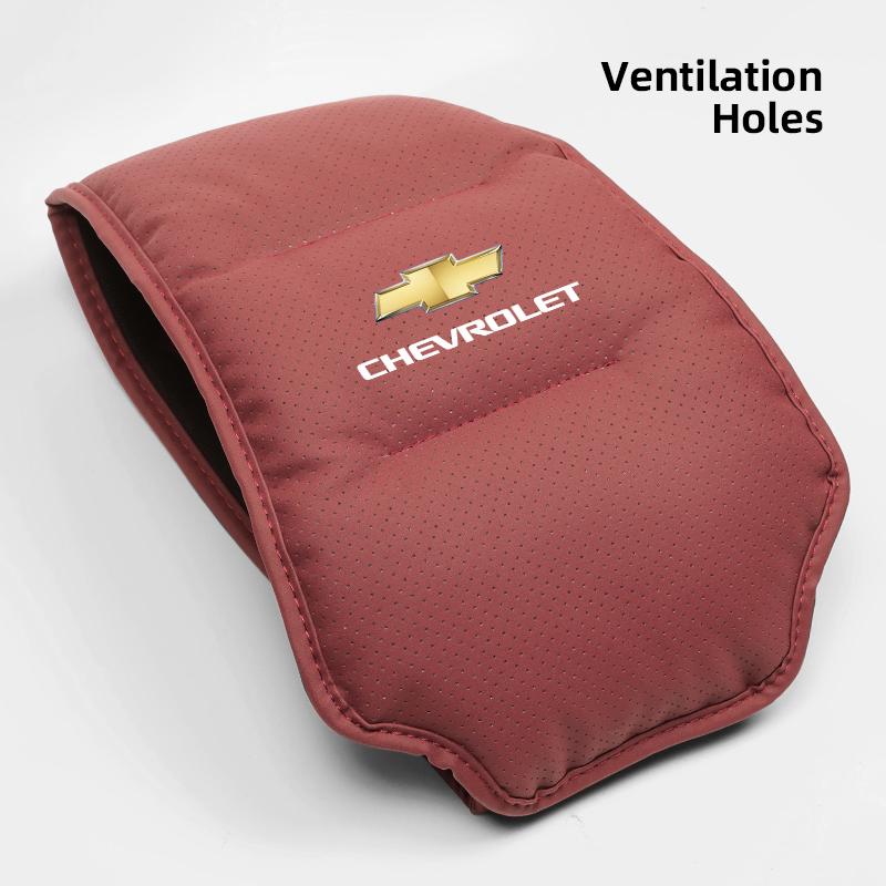 2 Pièces Housse d'Appui-tête de Voiture Oreiller de Nuque de Siège Auto Protecteur Pour Chevrolet Corvette Montana TrailBlazer Silverado Traverse Porte-clés
