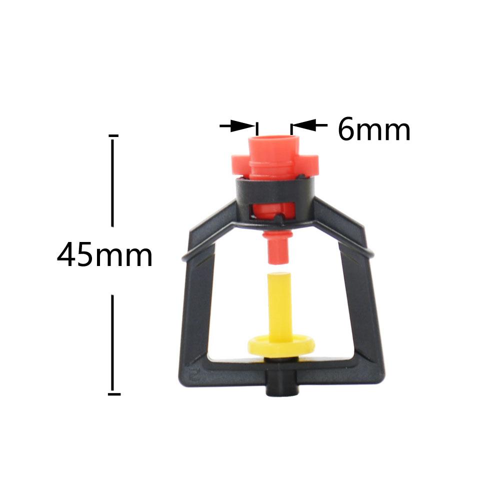 

10Pcs Greenhouse 360 Refraction Micro Nozzle Garden Drip Irrigation Misting System Hanging Humidifier Sprayer w 4/7mm Barb