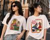 Lets Summon Demons Aesthetics T Shirt Unisex Summer Casual Harajuku Cartoon Print Satan Short Sleeve Tops Camiseta Streetwear