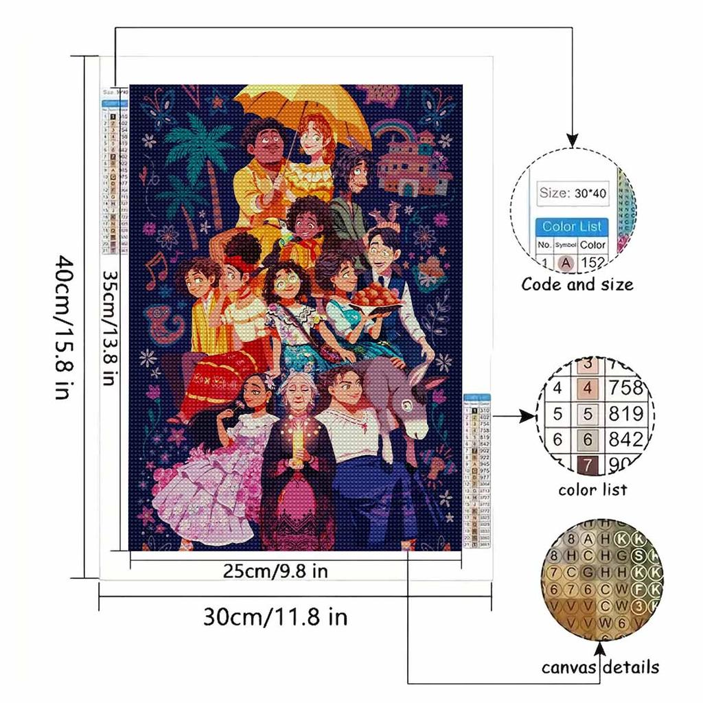 DIY Diamond Painting Lovely Person Cross Stitch Kit Mosaic Art Diamond Painting Full Circle Diamond Home Decoration
