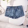 High-Waisted Plus Size European & American Sexy Denim Casual Shorts for Women