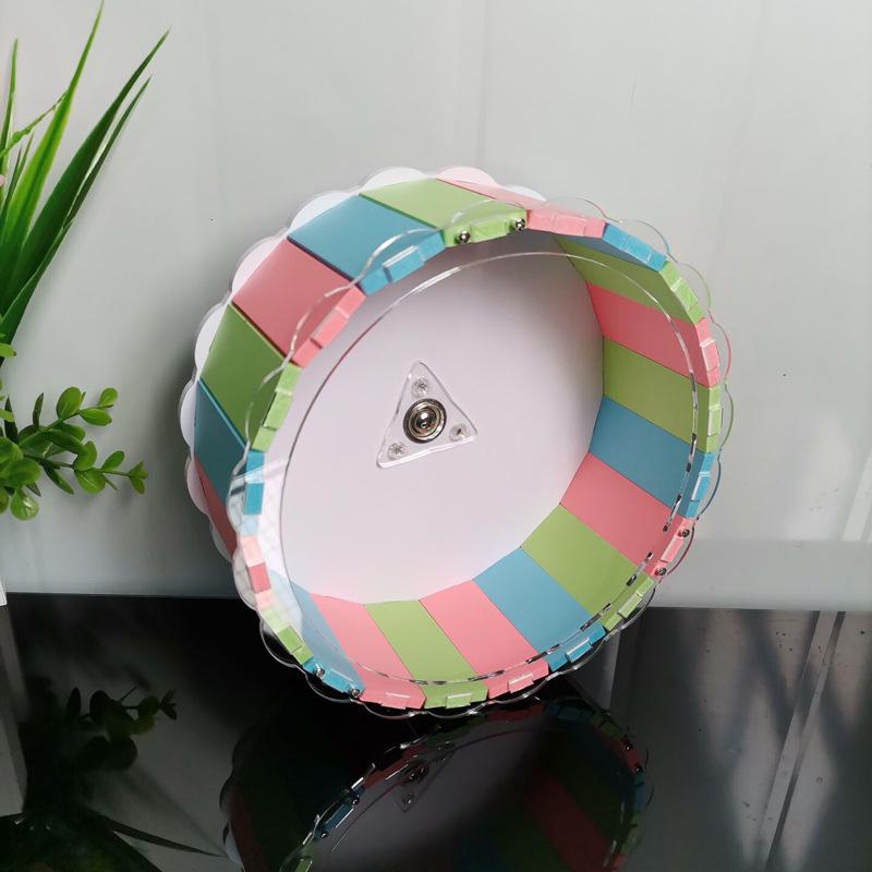 Golden Hamster Silent Running Wheel - Optional Size & Color