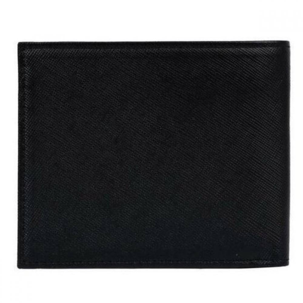 Daks Black Ocean Embossed Diagonal Check Line Wallet Dbwa4e905bk