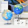 14CM Metal Frame Plastic Geography Education Globe Earth World Map Globe Light Lamp for Decor Kids Teaching Tool