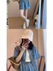 Spring/Summer 2026 Youthful Slimming Outfit Set: Petite to Plus-Size Women's Denim Shorts Two-Piece