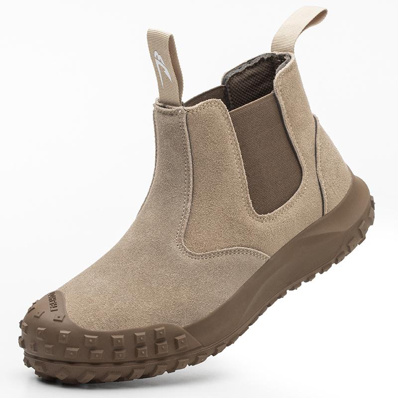 

Противоударная и противопрокалывающая обувь для страхования труда, водонепроницаемая защитная обувь с высоким берцем, в стиле сварки, с защитой от искр и брызг 38 бежевый