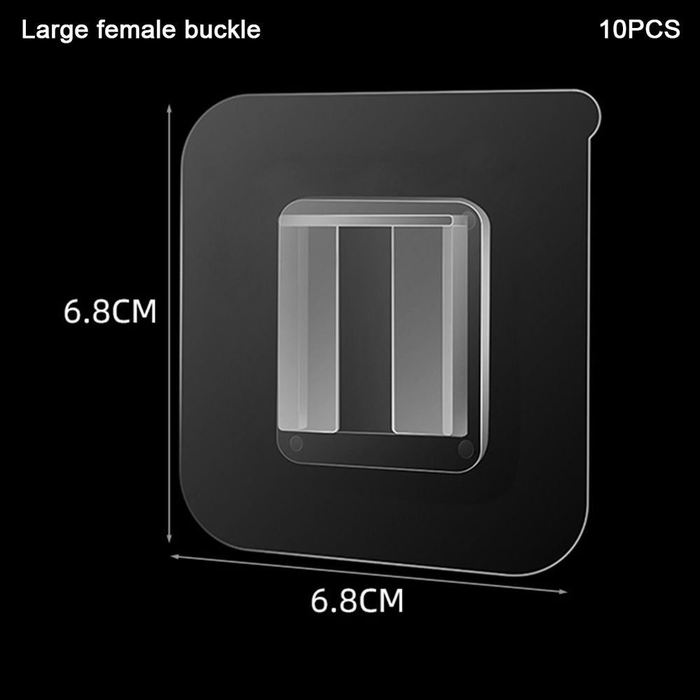 

10 Pcs Waterproof Wall Adhesive Hooks Self adheisve Hanger Bucket Wall Mounted Hooks Bathroom Large female buckle