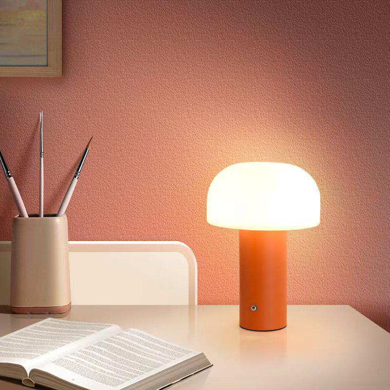 Rechargeable LED Touch Mushroom Lamp for Bedroom, Bedside, Outdoor Camping, and Courtyard Ambience